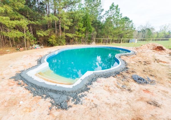 Pool Landscape Leveling in Englewood