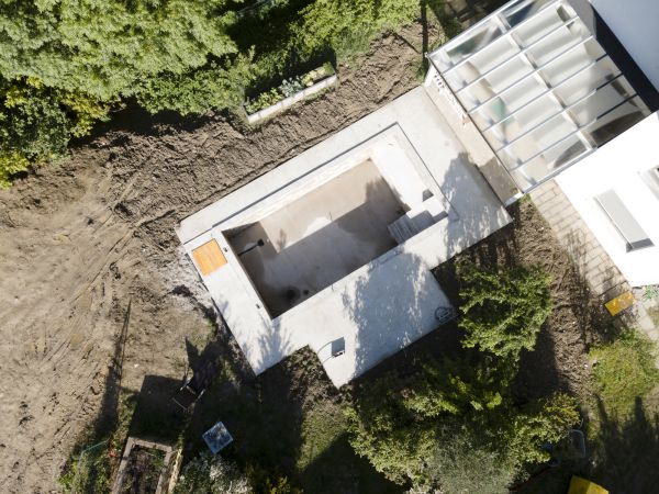 Pool Area Grading in Englewood