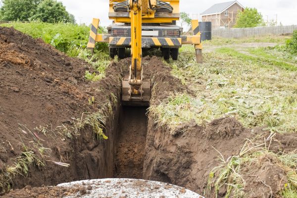 Drainage Trench Installation in Englewood
