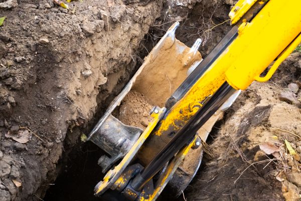 Downspout Trenching in Englewood