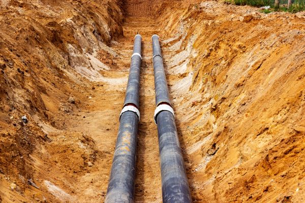 Water Line Trenching in Englewood