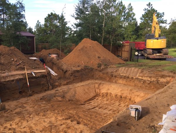 Pool Site Excavation in Englewood